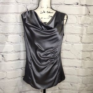 Jones New York Gray Sleeveless Blouse - small